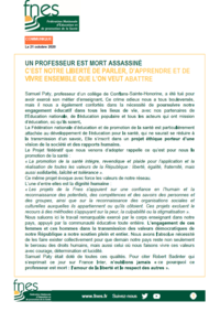 Un professeur est mort assassiné. C'est notre liberté de ... Image 1