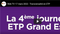 Replay de la Web TV 2022 – Transversalité en ETP Image 1