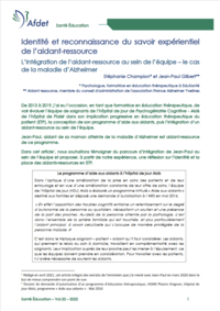 Identité et reconnaissance du savoir expérientiel de ... Image 1