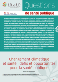 Changement climatique et santé : défis et opportunités pour  ... Image 1