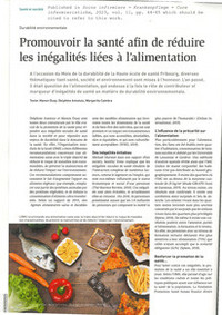 Promouvoir la santé afin de réduire les inégalités liées à ... Image 1