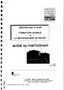 Formation globale à la méthodologie de projet: guide du participant